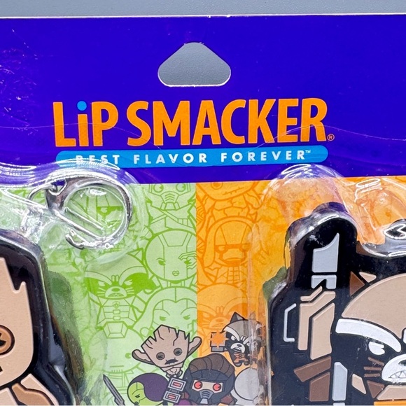 Marvel Lip Smacker Groot Rocket Guardians Galaxy Lip Balm Set Collectible New - Picture 3 of 9